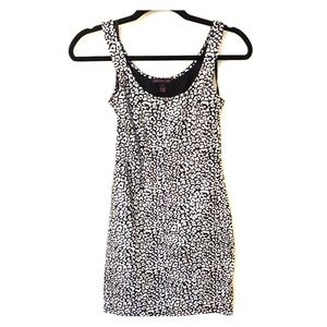 Black & Silver Material Girl Dress